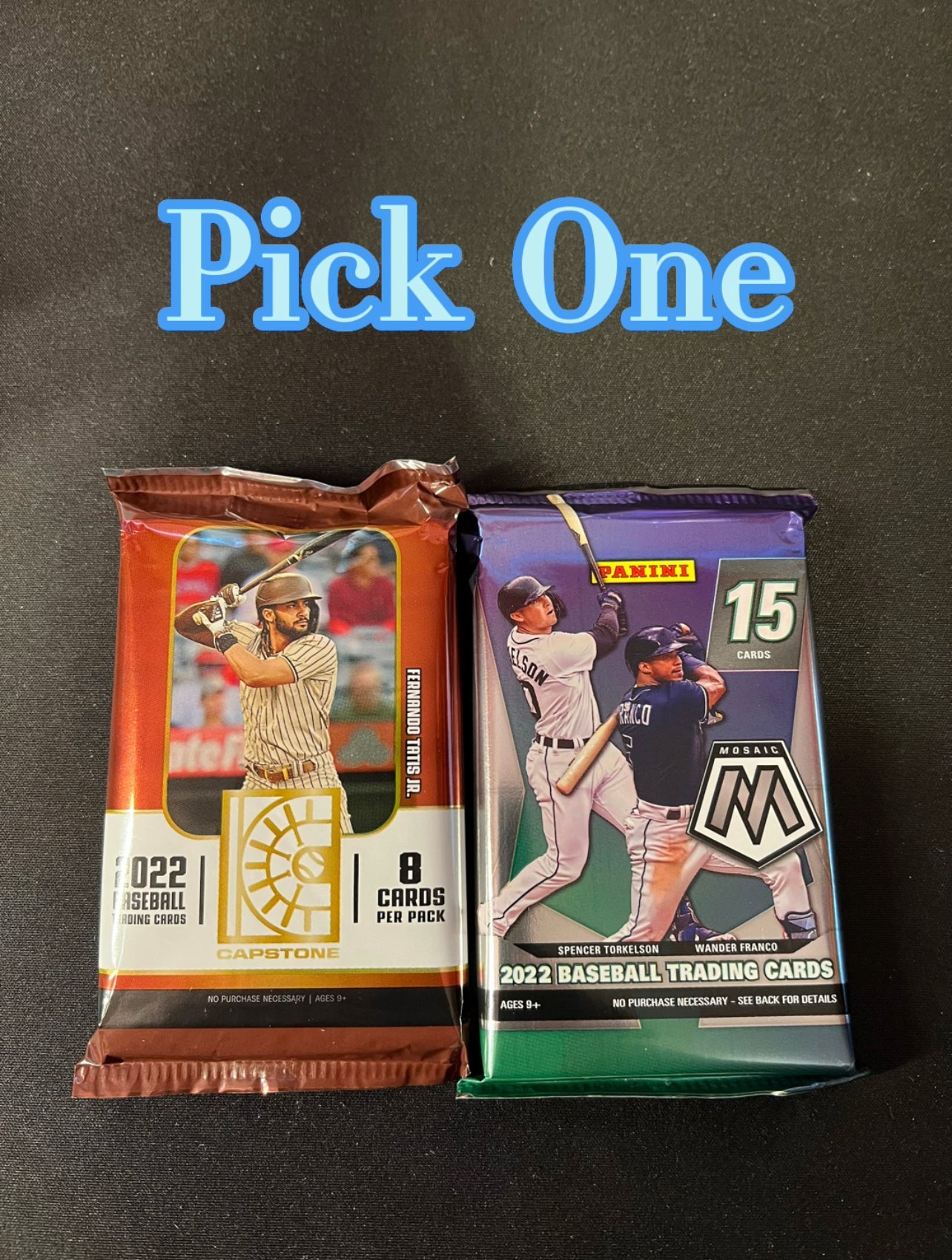 1 Pack of Mosaic or Capstone Baseball Hobby 2022